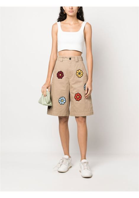 Germuda con ricami fiori macramé in beige - donna MONCLER X JW ANDERSON | 2B00001M2731236